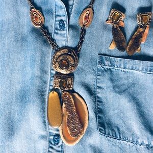 Necklace and earrings